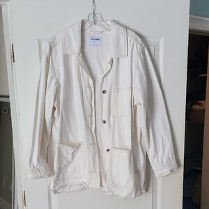 Old Navy Cream Utility Jacket